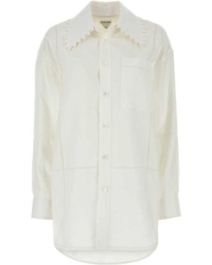 Bottega Veneta Linen Shirt - White