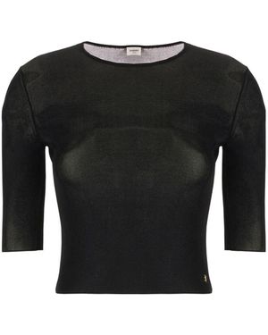 Women's Saint Laurent Long-sleeved tops | Lyst
