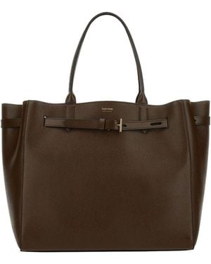 Tom Ford Large Audrey Tote Bag - Brown