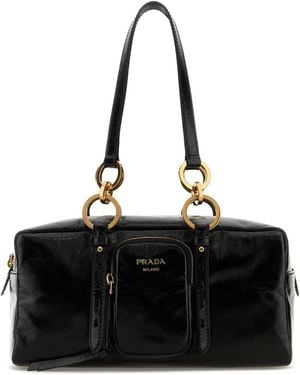 Prada Leather Handbag - Black