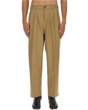 Maison Margiela Wool Trousers - Natural