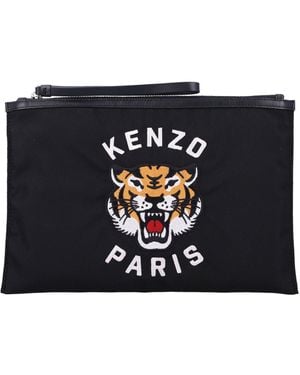 KENZO Tiger Clutch - Black