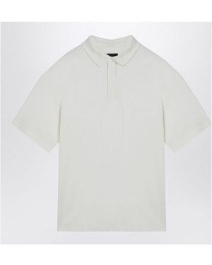 Y-3 Off Cotton Over Polo Shirt - White