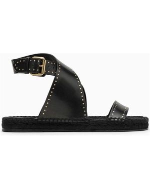 Isabel Marant Studded Leather Sandal - Black