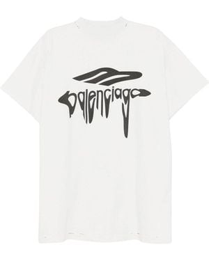 Balenciaga Cotton T-Shirts And Polos - White