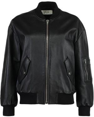 Celine Calf Leather Jacket - Black