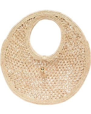 Jacquemus Le Rond Raffia Handbag - Metallic