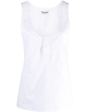 Women's Saint Laurent Sleeveless and tank tops | Lyst