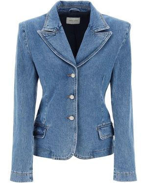 Magda Butrym Single-Breasted Jacket - Blue