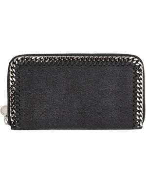 Stella McCartney Zip Around Falabella Wallet - Black