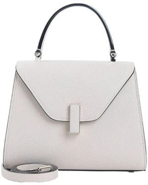 Valextra Iside Top Handle Mini Bag - White