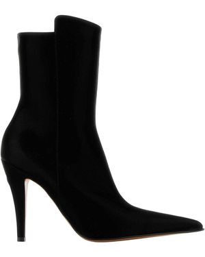McQueen Fabric Birdee Ankle Boots - Black