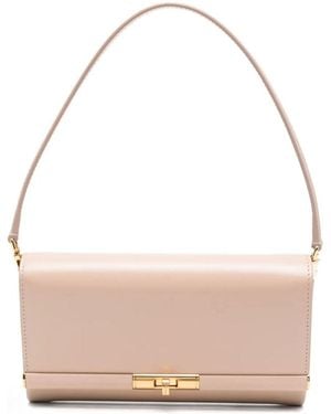 Dolce & Gabbana Powder Leather Marlene Clutch - Pink