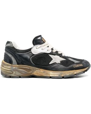 Golden Goose Dad-Star Leather Trainers - Black