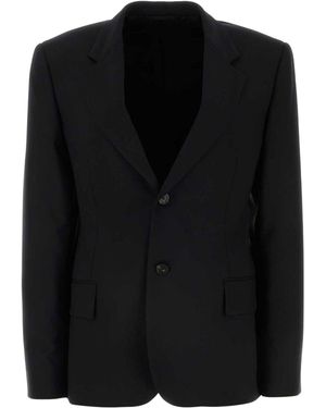 Balenciaga Wool Blazer Jacket By - Black