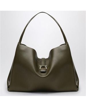 Ferragamo Large Leather Tote Bag - Green
