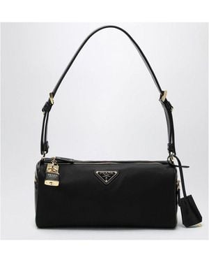 Prada Medium Bag With Padlock - Black