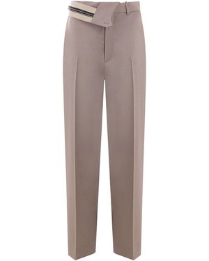 Fendi Mohair Wool Trousers - Grey