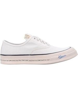 Visvim Logan Deck Lo Sipe Sneaker - White