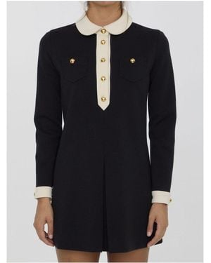 Celine Wool Dress - Black