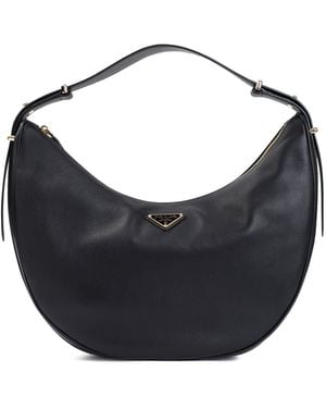 Prada Nappa Calf Leather Shoulder Bag - Blue