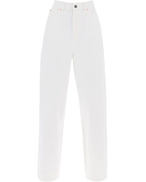 Wardrobe NYC Jeans Loose A Vita Bassa - White