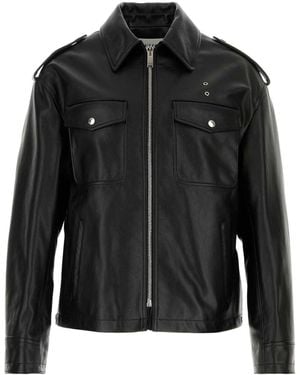 McQueen Leather Jacket - Black
