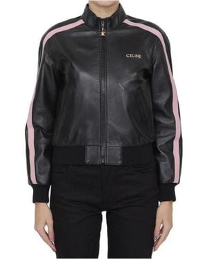 Celine Lambskin Jacket - Black