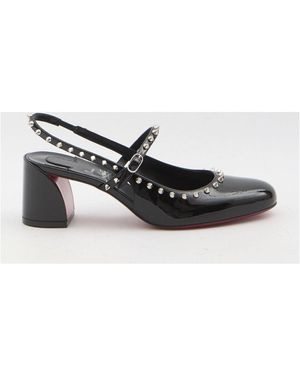 Christian Louboutin Mary Jane Janispikes in Black | Lyst