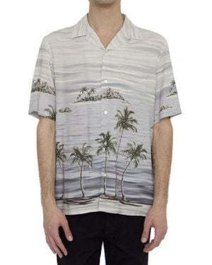 Celine Hawaiian Shirt - Grey