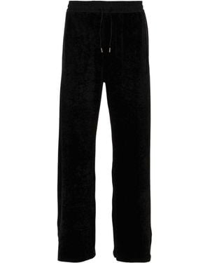 Saint Laurent Stretch Chenille Joggers - Black