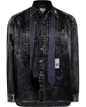 Maison Mihara Yasuhiro Accessories Mixed L/S Shirts - Black