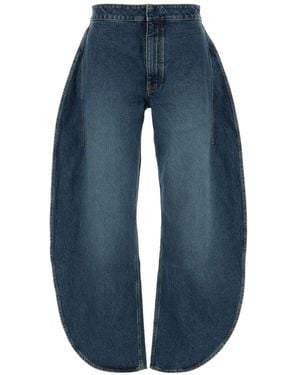 Alaïa Rounded Cut Trousers - Blue