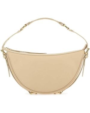 BY FAR Cream Leather Gib Shoulder Bag - Natural