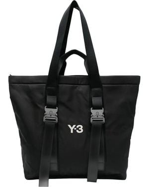 ショルダーバッグ Y-3 Black Recycled Polyester Sacoche With Adjustable Strap Y-3 N SACOCHE BLACK | Black – Parlour X