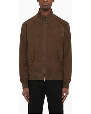 Baracuta G9 Suede Jacket - Brown