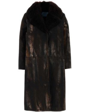 コート PRADA PRINTED COTTON OVERCOAT Women's Prada Long coats and winter coats | Lyst