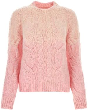 Maison Margiela Mohair Blend Jumper - Pink
