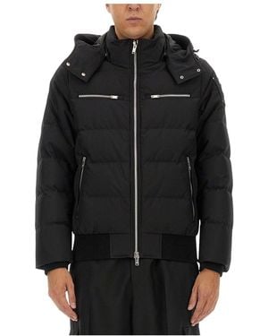 Moose Knuckles Polyester Cloud Bomber Down Jacket - Black