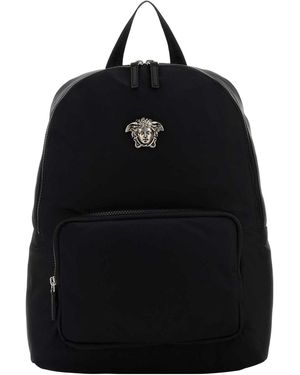 Versace Fabric Backpack - Black