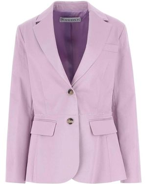 ジャケット Jw Anderson White Stretch Polyester Blend Blazer JW Anderson Stretch Polyester Blend Blazer in White | Lyst
