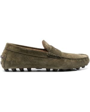 Tod's Leather Moccasins Loafer - Green