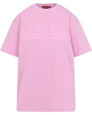 Gucci Logo T-Shirt - Pink