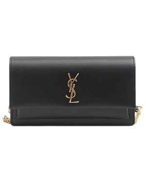 Saint Laurent Sunset Clutch in Black | Lyst