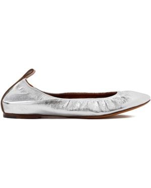 Lanvin Laminate Ballet - White