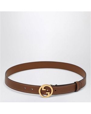 Gucci Blondie Leather Belt - White