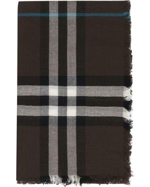 Burberry Check Motif Scarf - Black