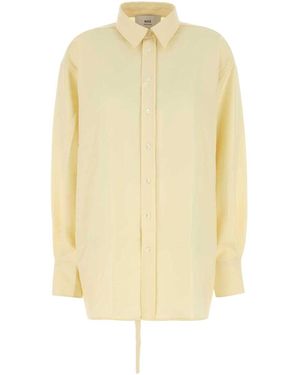 ワンピース AMI PARIS PASTEL YELLOW WOOL SHIRT DRESS Ami Ami Pastel Yellow Wool Shirt Dress from $426.00 - on