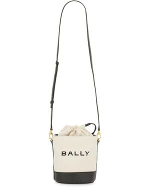Bally Bucket Bag Bar in White | Lyst