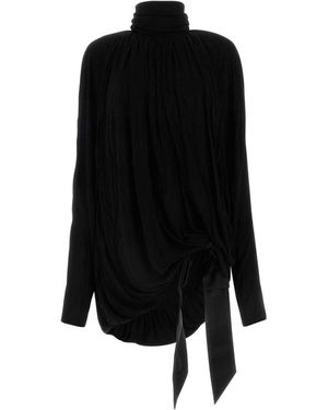 Saint Laurent Viscose Blouse - Black